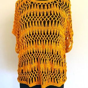 Crochet Open Knit Boho Top